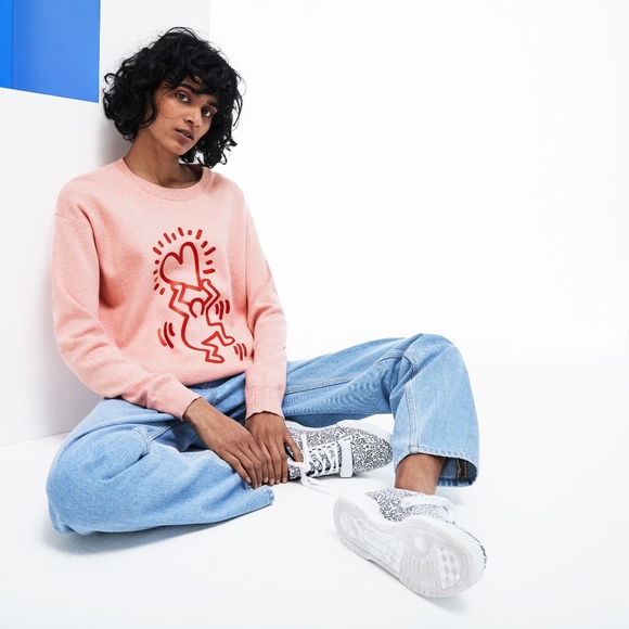 lacoste x keith haring sweater